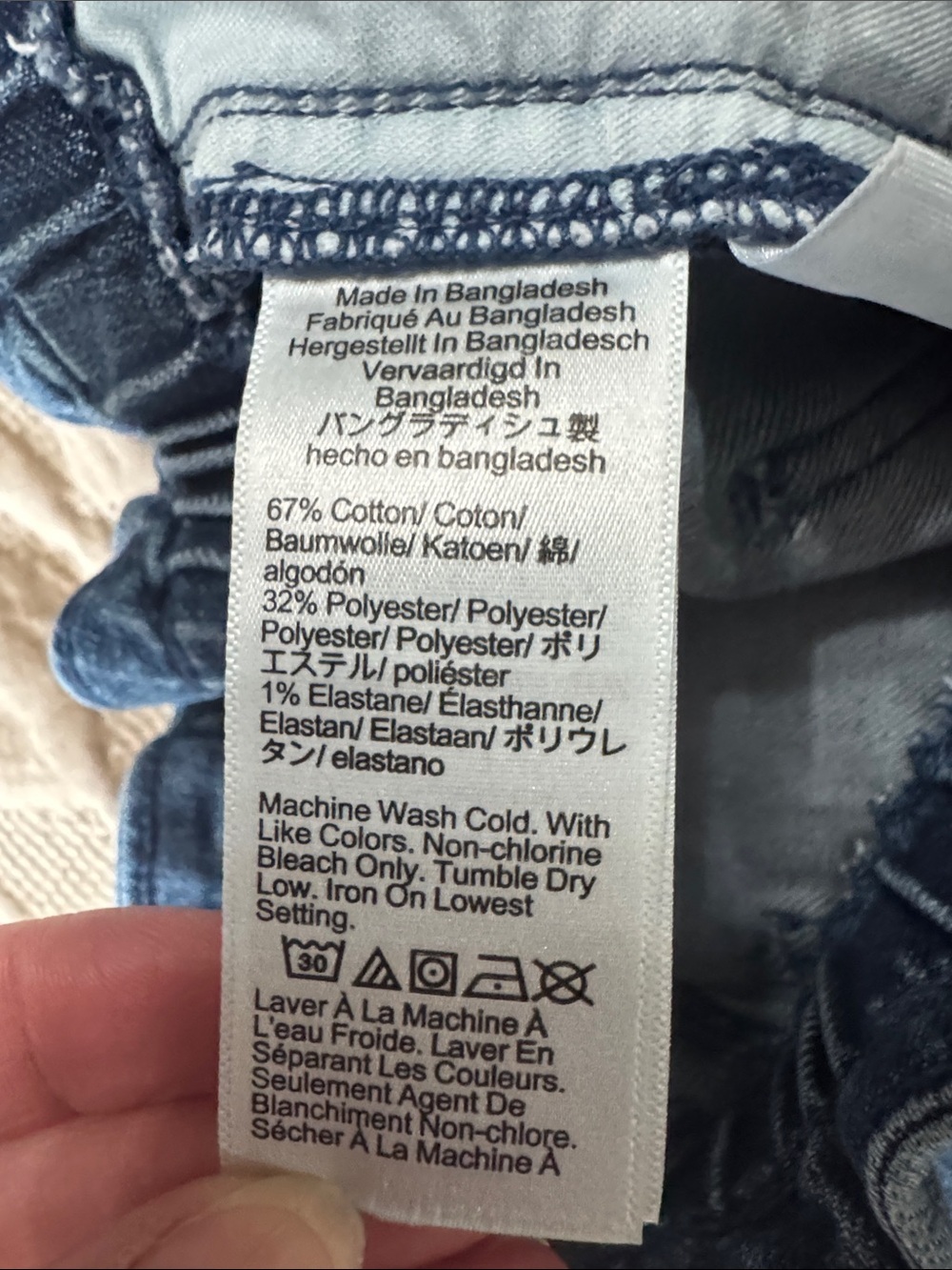J. Crew Mid-Blue Paperbag Waist Denim Shorts - Picture 5 of 5